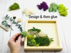 DIY Moss Wall Art Kit, Make Your Own Moss Art, Preserved Moss Art 11 DIY Moss Wall Art Kit, Make Your Own Moss Art, Preserved Moss Art -Cheap Plantly Store big5