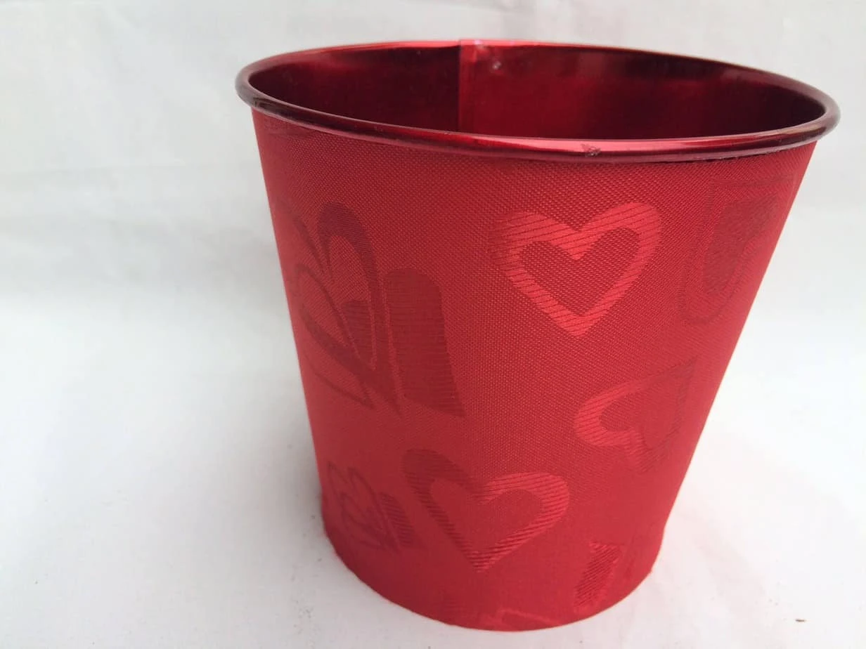 Large Succulent Arrangement In A Red Heart Patterned Fabric Covered Planter. Beautiful, Completely Assembled Dish Garden. 9 Large Succulent Arrangement In A Red Heart Patterned Fabric Covered Planter. Beautiful, Completely Assembled Dish Garden. - Image 7